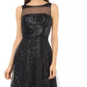 Black Sequin Dress